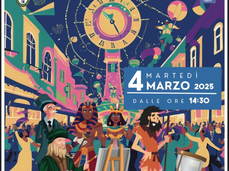 Grande festa di Carnevale in Piazza Garibaldi: tema di quest’edizione “A spasso nel tempo”