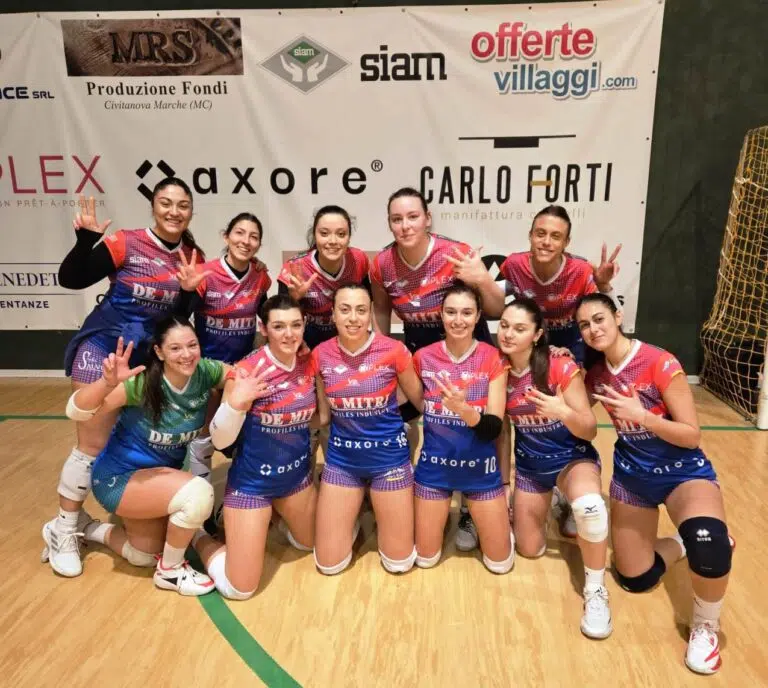 Serie B2 femminile: la De Mitri Volley Angels vince a Reggio Emilia e vola al terzo posto