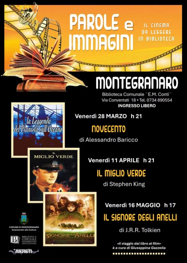 Al via la rassegna “Parole e immagini” per leggere il cinema in biblioteca.