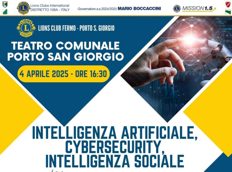 Porto San Giorgio, un convegno sui rischi e le opportunità dell’intelligenza artificiale