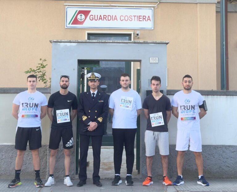 La guardia costiera di Porto San Giorgio in prima linea alla “Run4Hope”