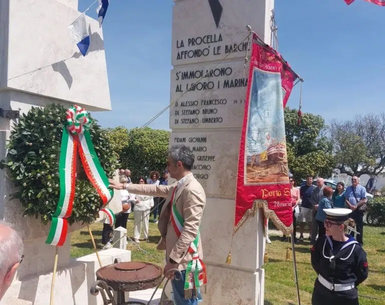 La tragedia del Fortunale, Vesprini: «I valori dei nostri marinai siano d’insegnamento»