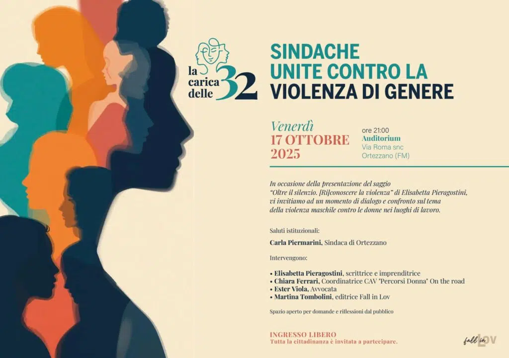 Ad Ortezzano il nuovo appuntamento de “La carica delle 32. Sindache unite contro la violenza”