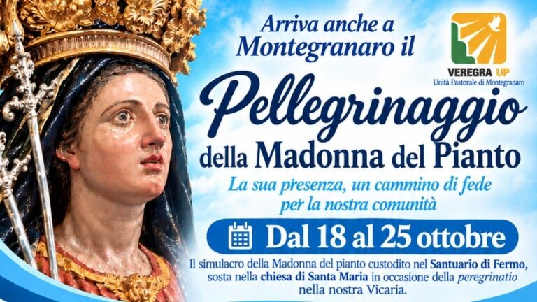 Peregrinatio della Madonna del Pianto ad ottobre, nella Vicaria di Montegranaro