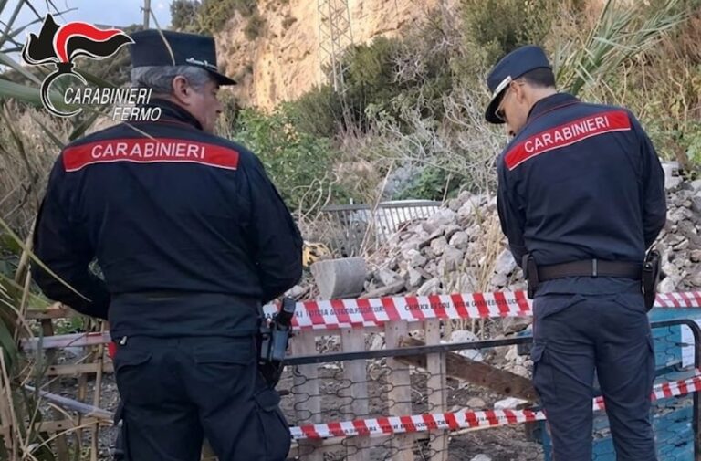 Pedaso e Monteleone di Fermo, controlli ambientali: macerie accumulate e rifiuti dati alle fiamme